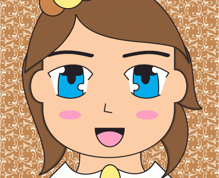 Happy Little Manga Girl